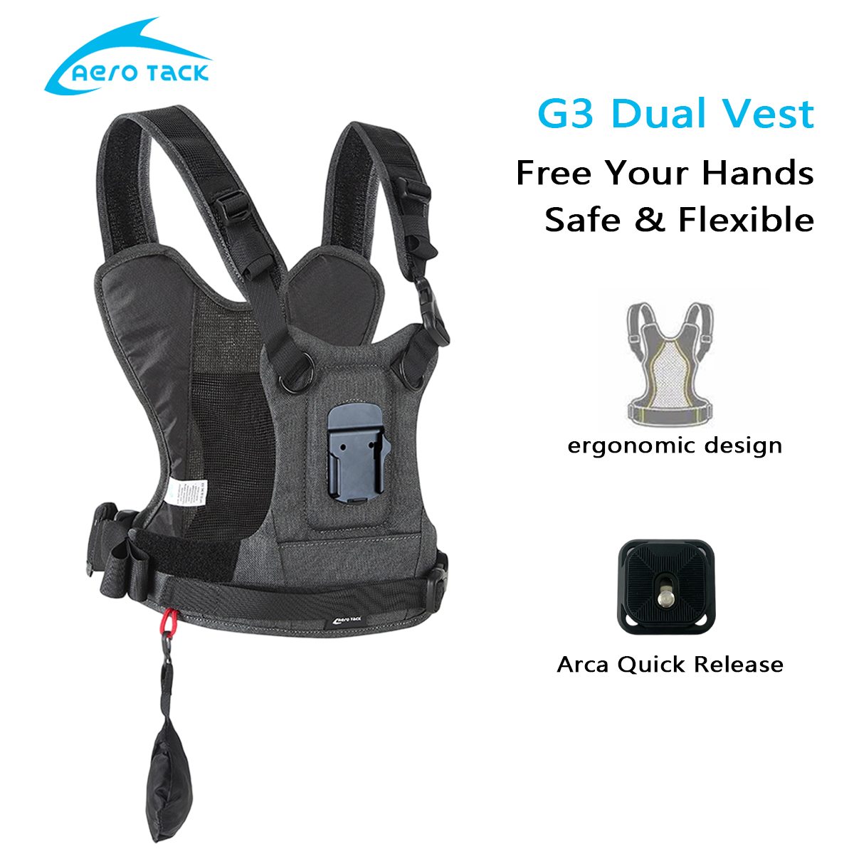 Photography Zone System - حزام كاميرا Aero Tack G3، حزام