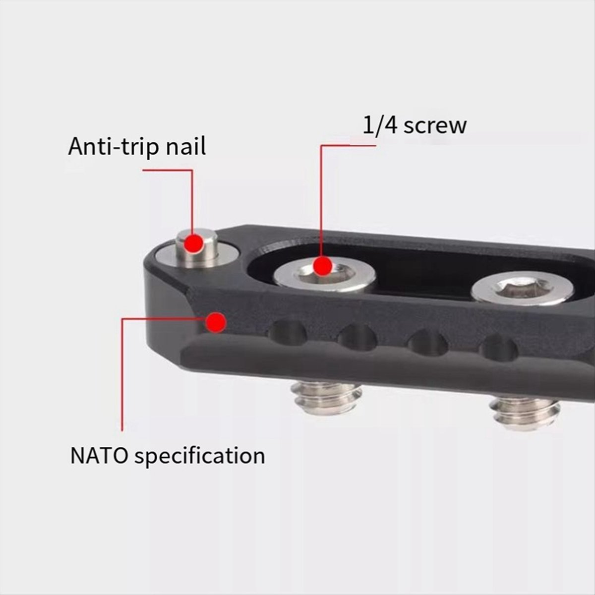 Camera Slider Rail - (A03R) مقبض حمل عالمي سريع التحرير