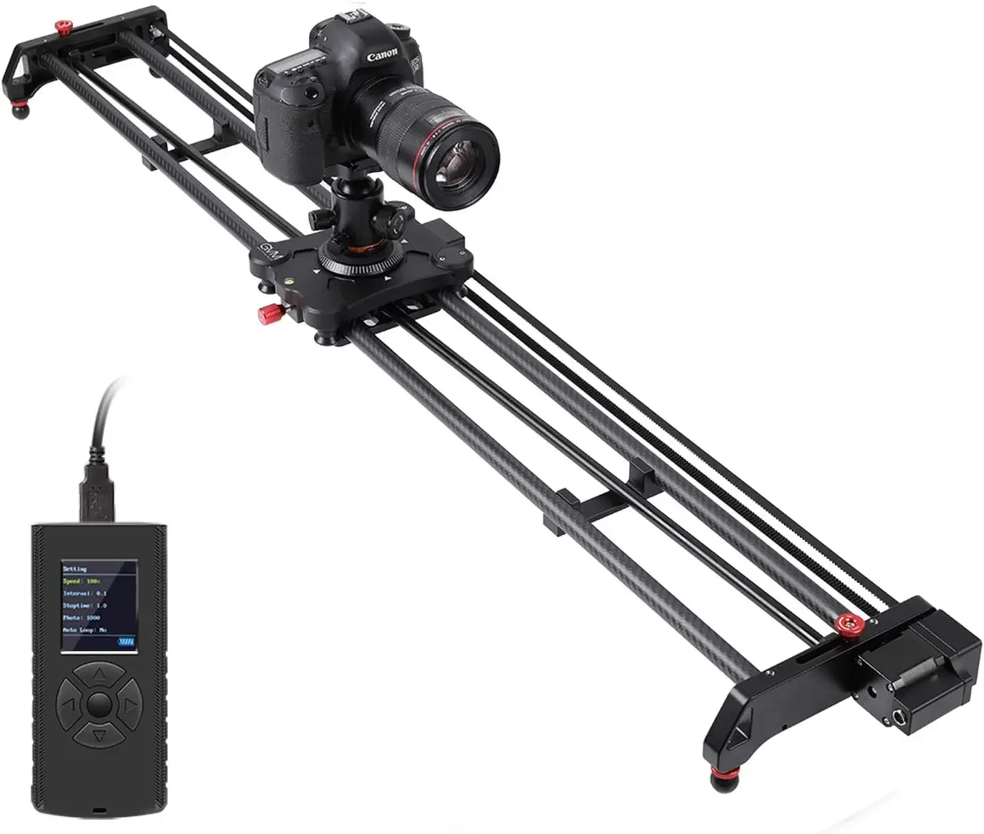 Camera Slider Rail - GVM GR 80QD المهنية ألياف الكربون