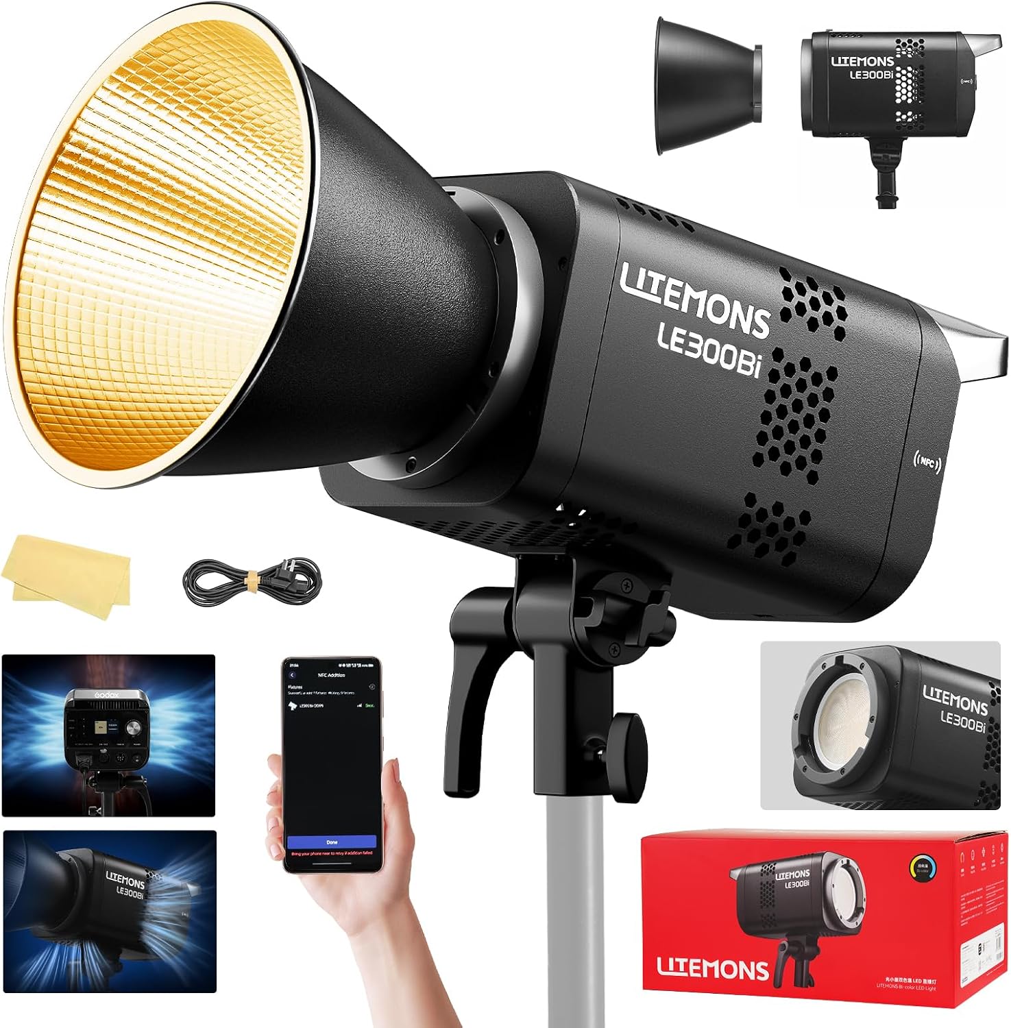 Photography Youtube - مجموعة إضاءة فيديو LED RGB، 3