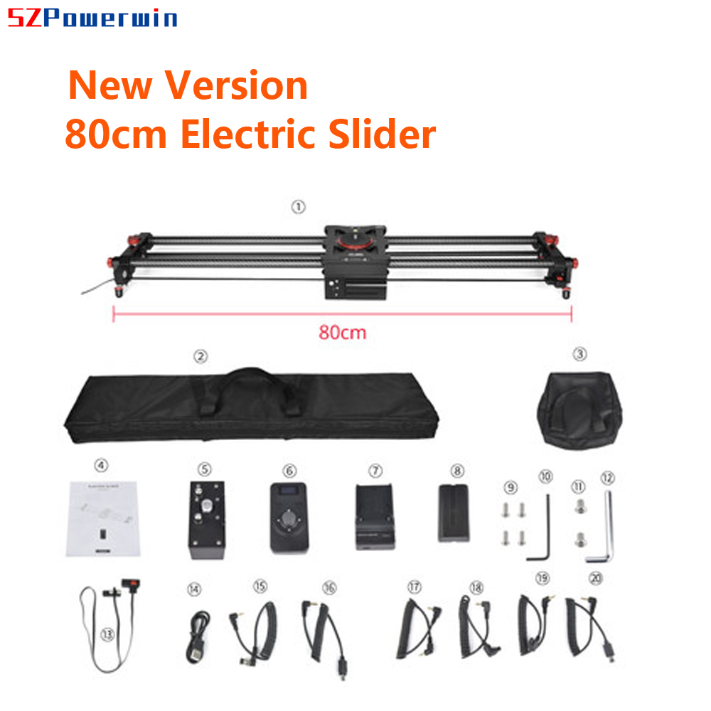 Camera Slider Rail - SZPowerwin 80 سنتيمتر المهنية كاميرا كهربائية