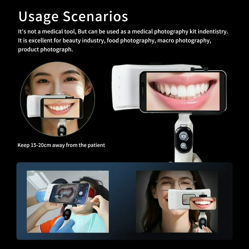 ضوء تصوير الأسنان للهاتف مع تق - مراجعة Photography Dental وسعره