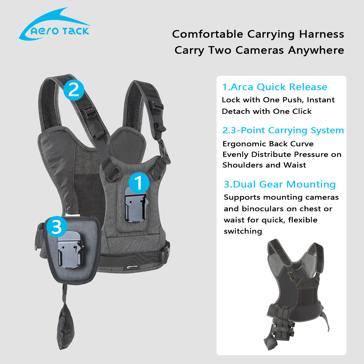 حزام كاميرا Aero Tack G3، حزام - مراجعة Photography Zone System وسعره