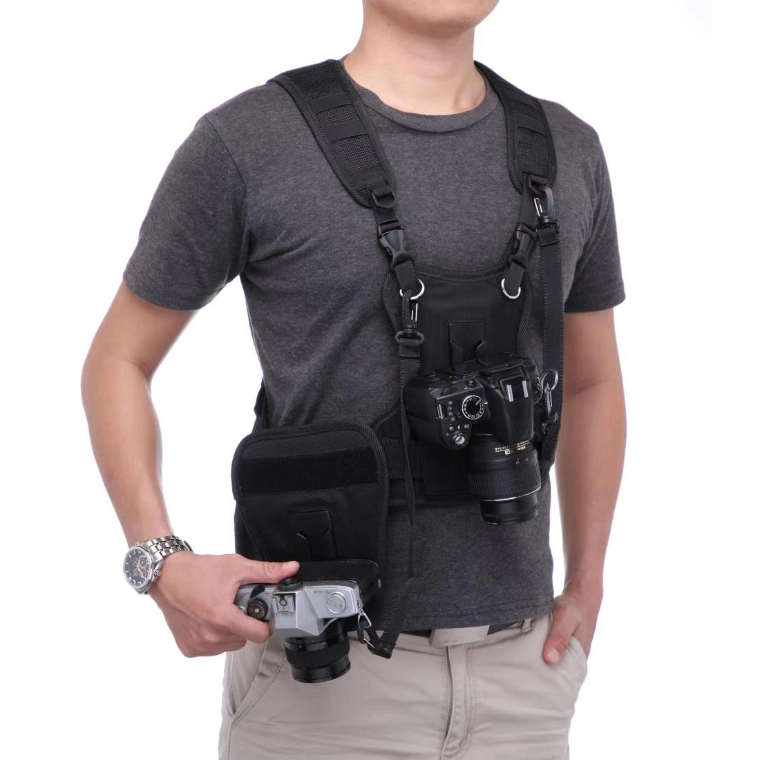 تحمل 2 DSLR كاميرا مزدوجة حزام - مراجعة Photography Zone System وسعره