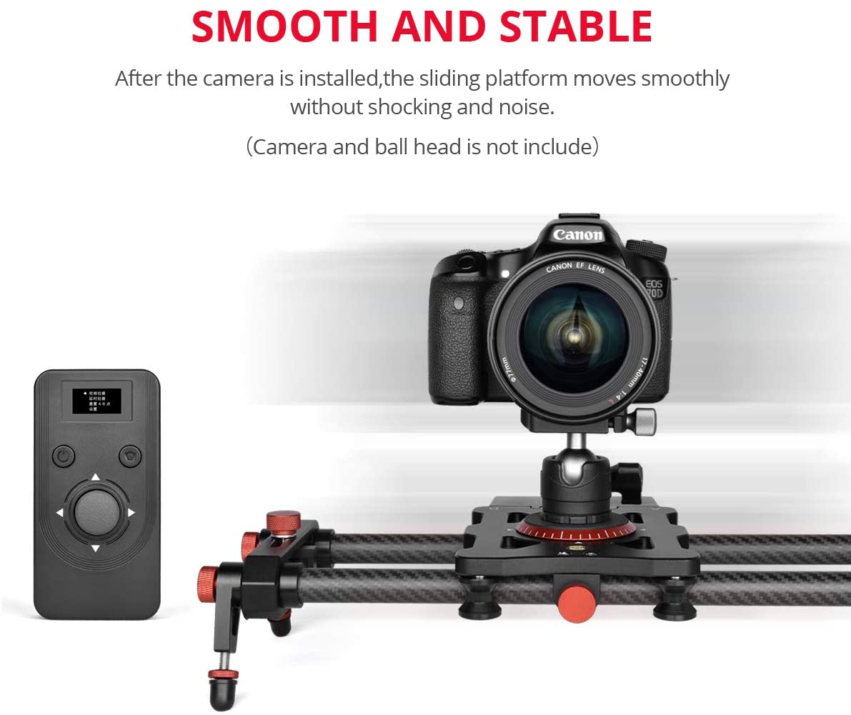 المهنية الكهربائية حامل كاميرا - مراجعة Camera Slider Rail وسعره