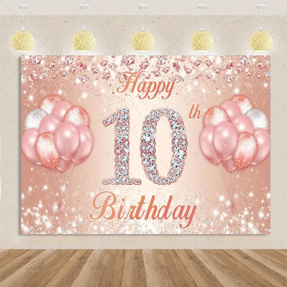 10th زينة حفلة عيد ميلاد سعيد  - مراجعة Photography Composition وسعره