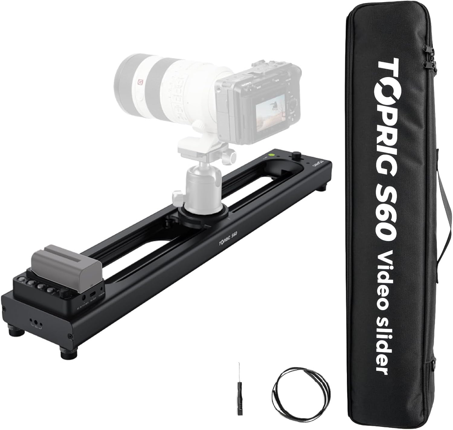 Accsoon Toprig S40 منزلق بمحرك - مراجعة Camera Slider Rail وسعره