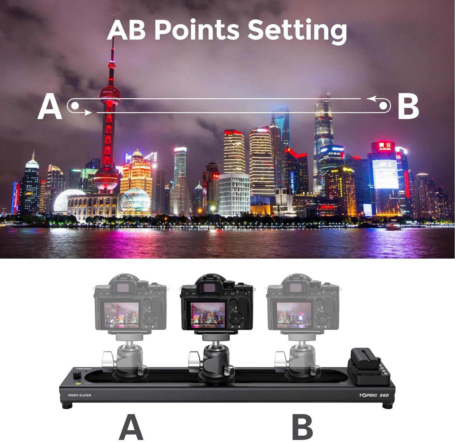 Accsoon Toprig S40 منزلق بمحرك - مراجعة Camera Slider Rail وسعره